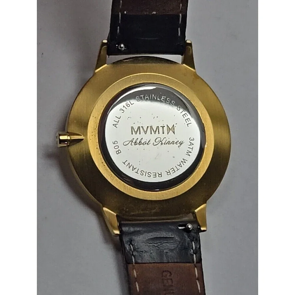 MVMT Boulevard Abbott Kinney 38 mm Gold MOP Dial Quartz New Battery Womens Watch